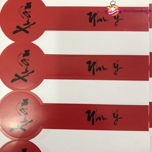 Tem dán tết dài set 48 con