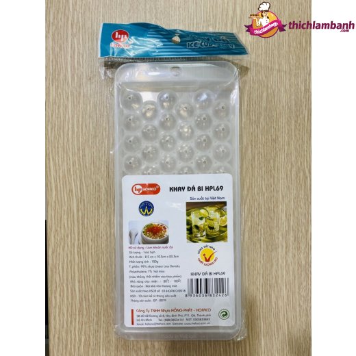 Khay Đá nhựa Bi 63 Viên - HPL 69