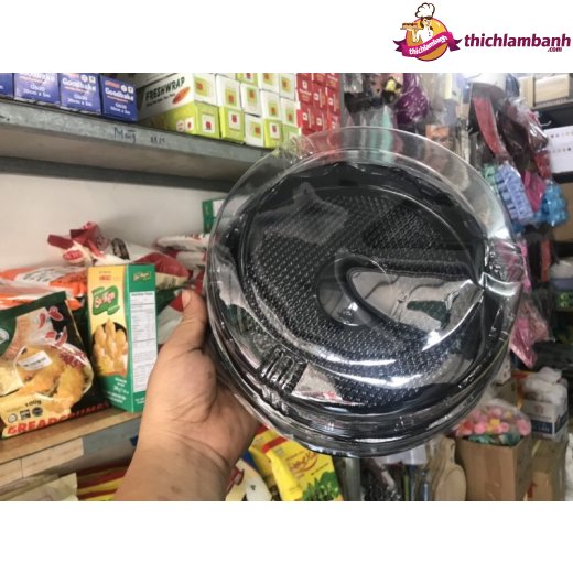 Hộp nhựa đậy tròn 47 thấp đen