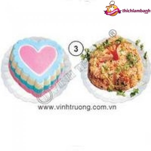 KHUÔN CƠM XÔI THẠCH RAU CÂU HÌNH TIM VĨNH TRƯỜNG