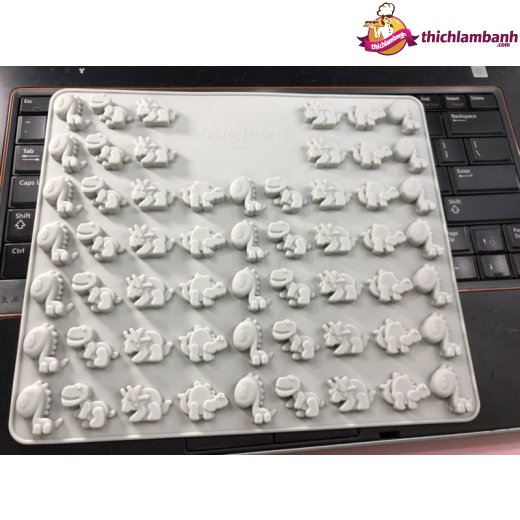 Khuôn silicon 57 khủng long nhí