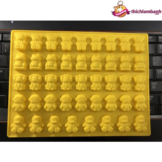 Khuôn silicon 44 thú nhí