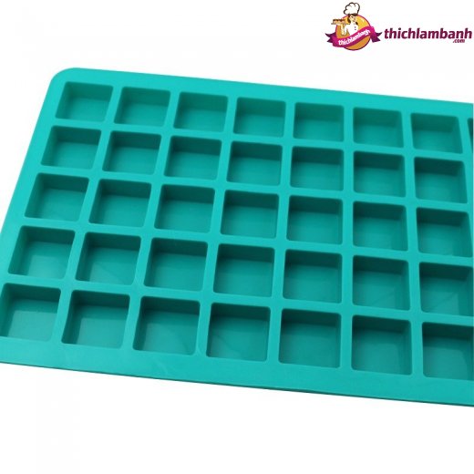 Khuôn silicon 40 ô vuông 3cm