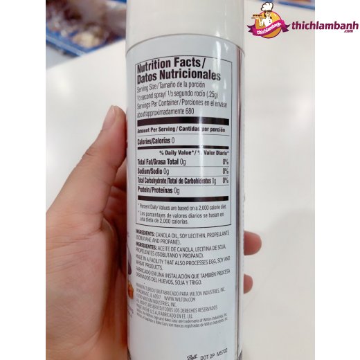 Chai xịt chống dính Wilton