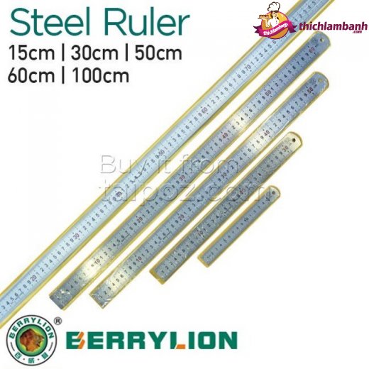 Thước Inox đo, chia bánh 60 cm