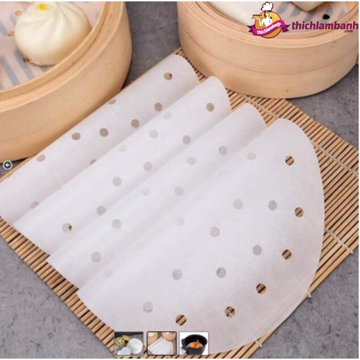 Giấy nến tròn đục lỗ 23cm - 100 tờ