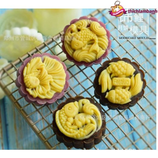 Khuôn lò xo 50g 4 mặt cá Koi