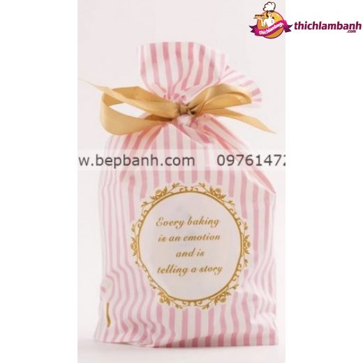 TÚI ĐỰNG BÁNH KẸO DÂY NƠ RÚT (10 cái)