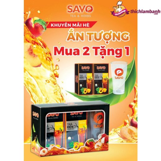 Trà Đào Savo 2 hộp