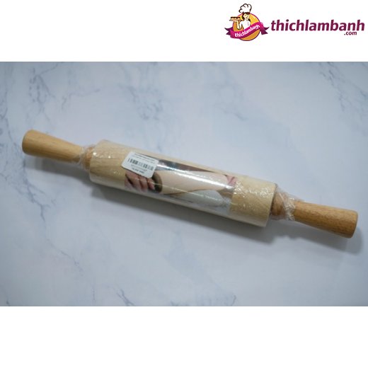 Cán bột lăn gỗ xoay 38cm