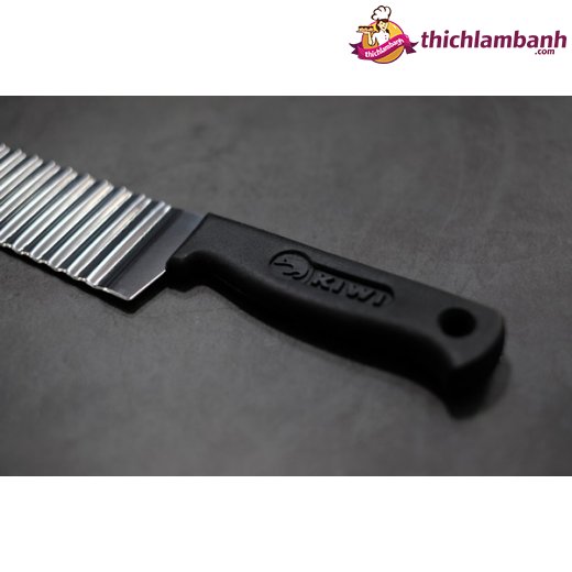 Dao cắt lượn sóng 24 cm cán đen