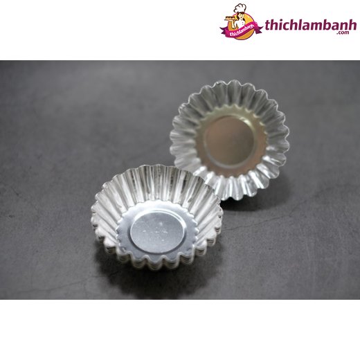 Khuôn tart nhôm hoa cúc 10 cái