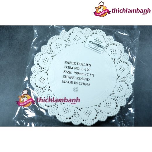 Giấy ren lót bánh nhiều kích thước - 140 tờ