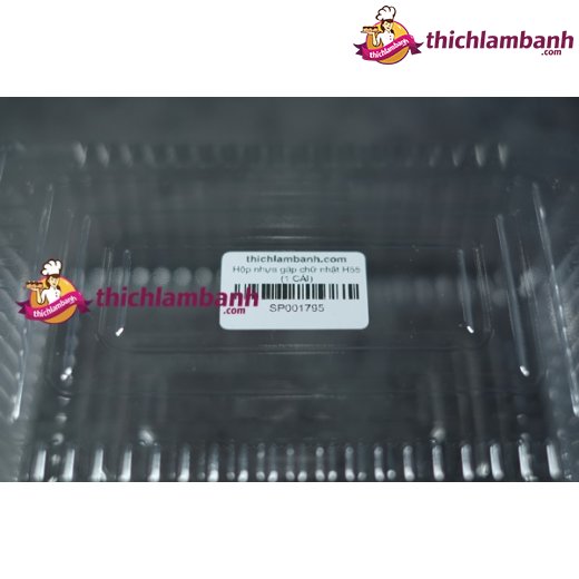 Hộp nhựa gập chữ nhật H55