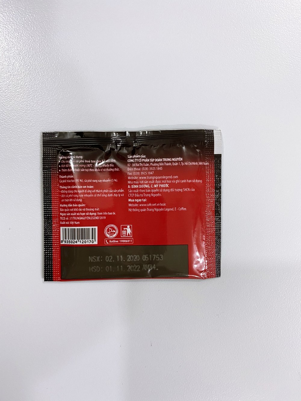 Cà phê đen G7 hòa tan 2g
