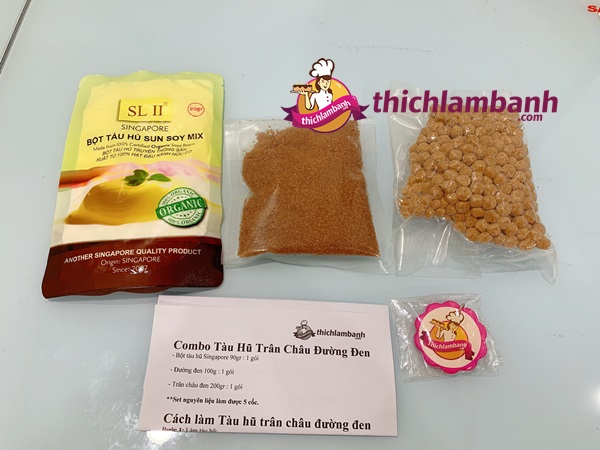 Combo Tàu Hũ Trân Châu Đường Đen