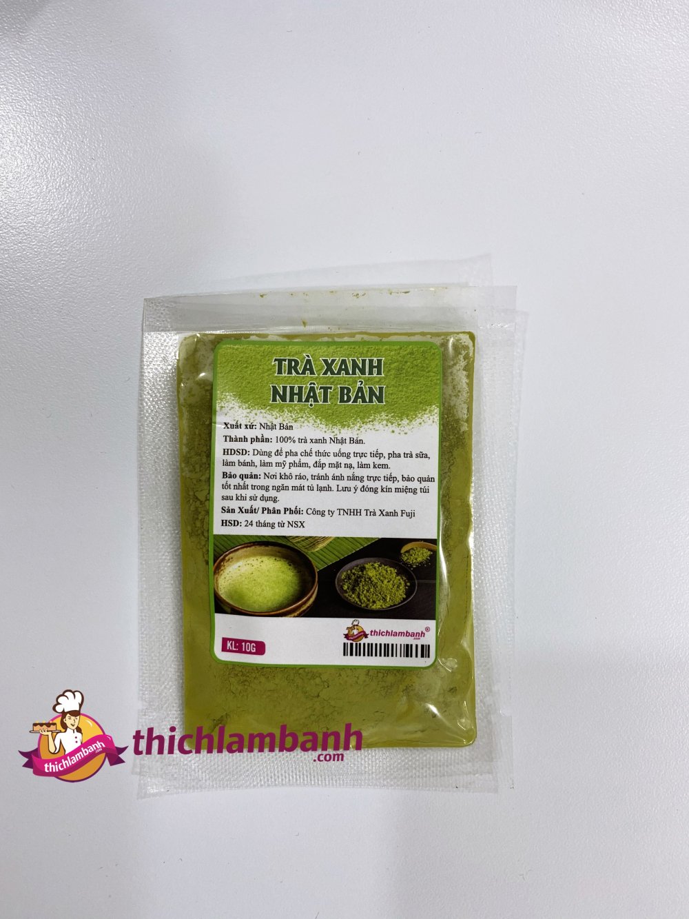 Bột Trà Xanh Nhật Bản Uji 10G