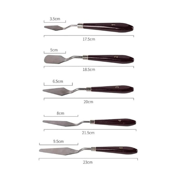 Bộ 5 spatula nghệ thuật