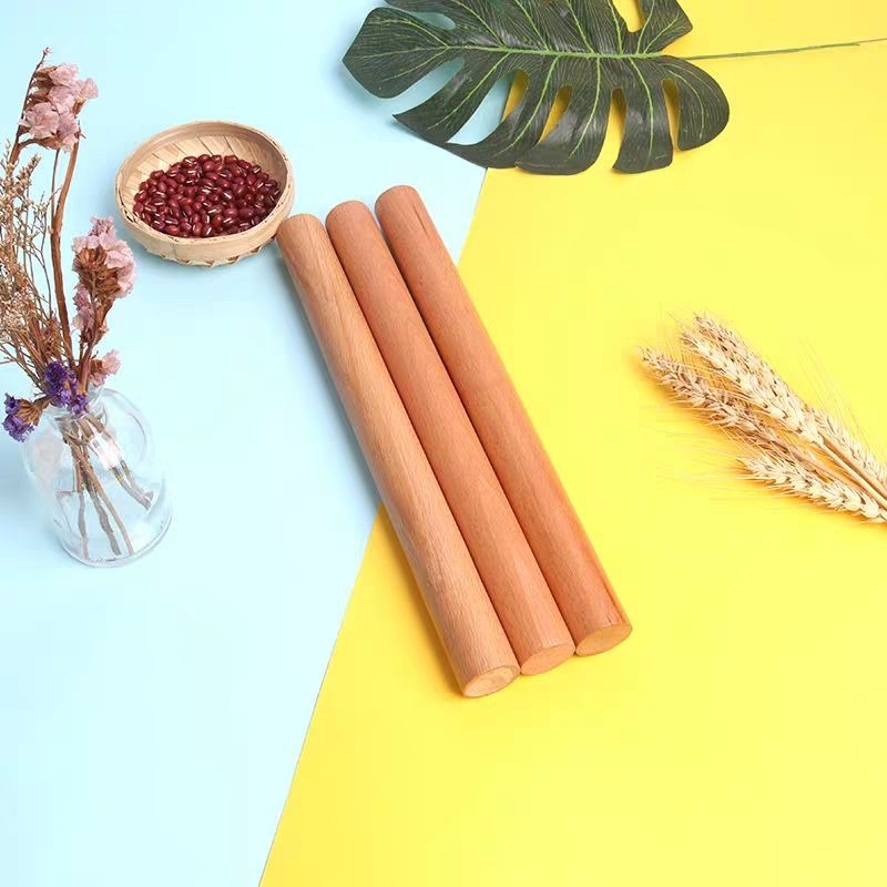 Cán bột gỗ trơn 30cm Vy Quân
