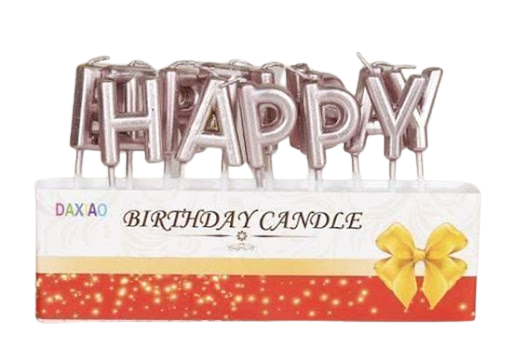 Đèn cầy - nến chữ Happy Birthday rời (Màu ngẫn nhiên)