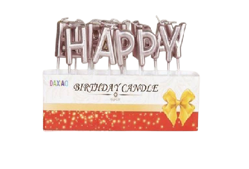 Đèn cầy - nến chữ Happy Birthday rời (Màu ngẫn nhiên)