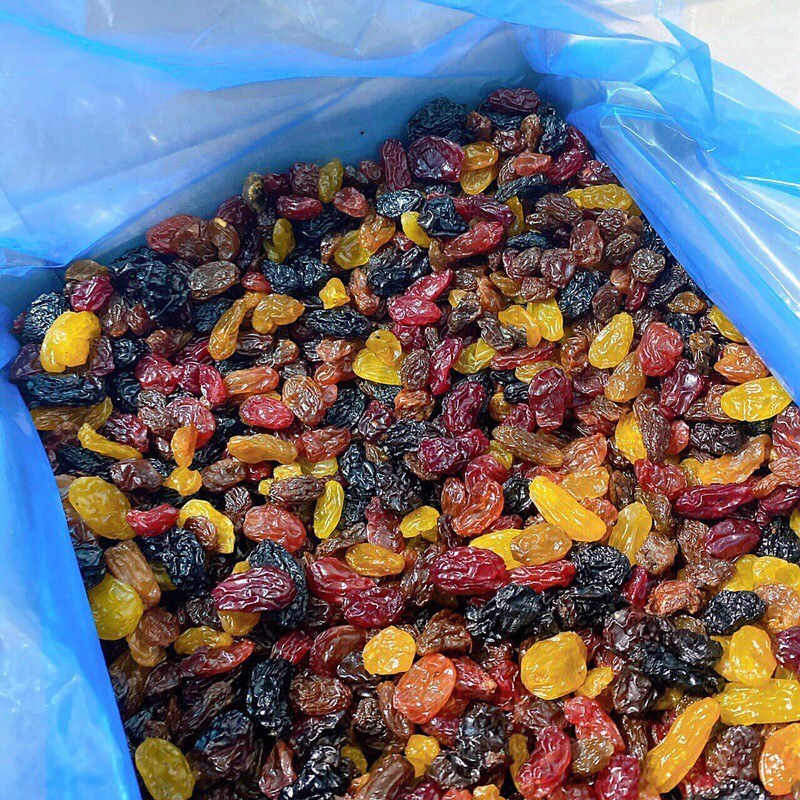 Nho khô 3 màu Chi Lê 100g (nho xanh, nho đỏ, nho đen)