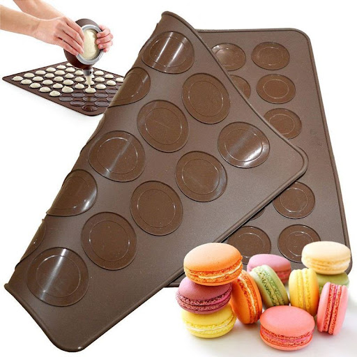Tấm silicon nướng bánh Macaron - 30 ô