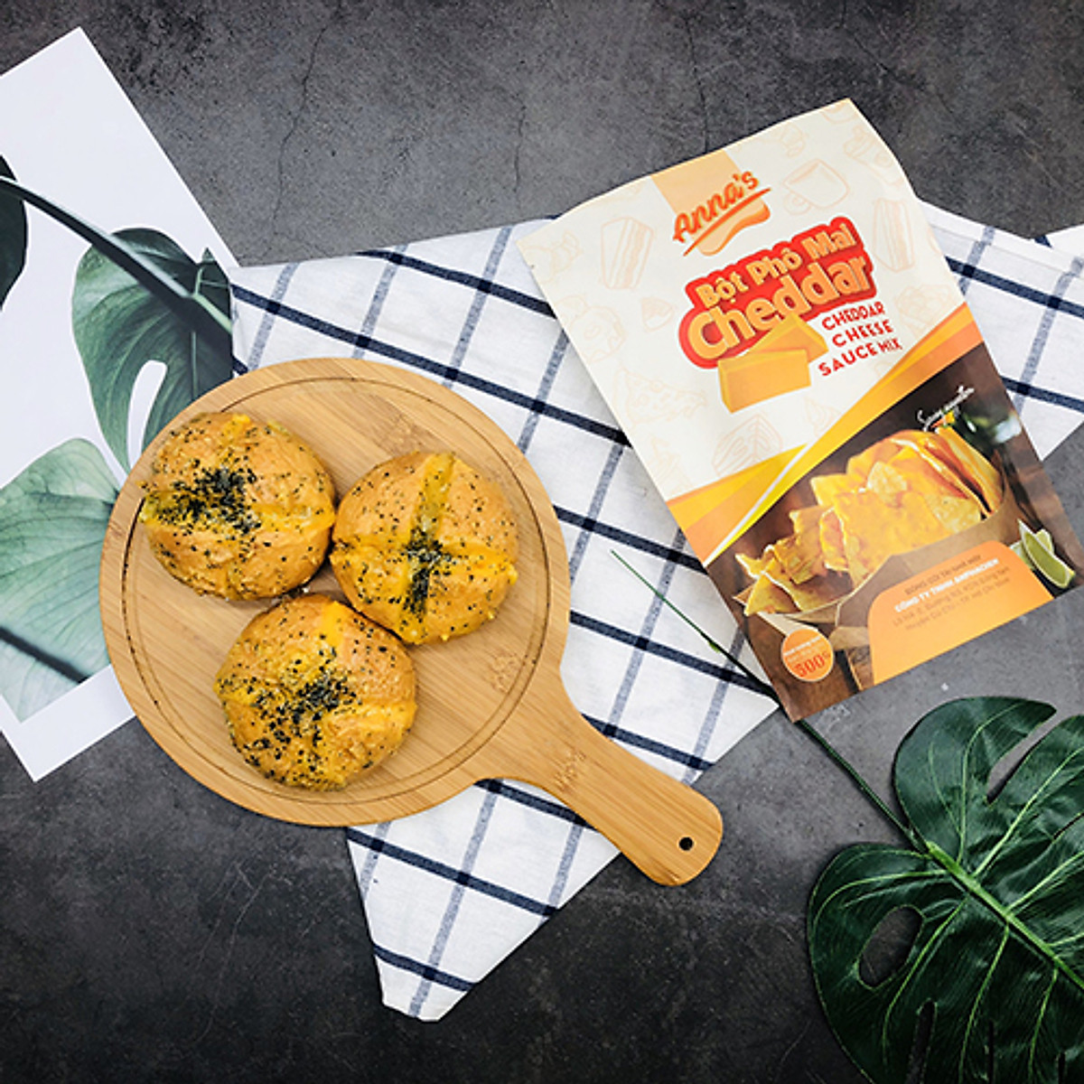 Phô mai trắng Cheddar Anna