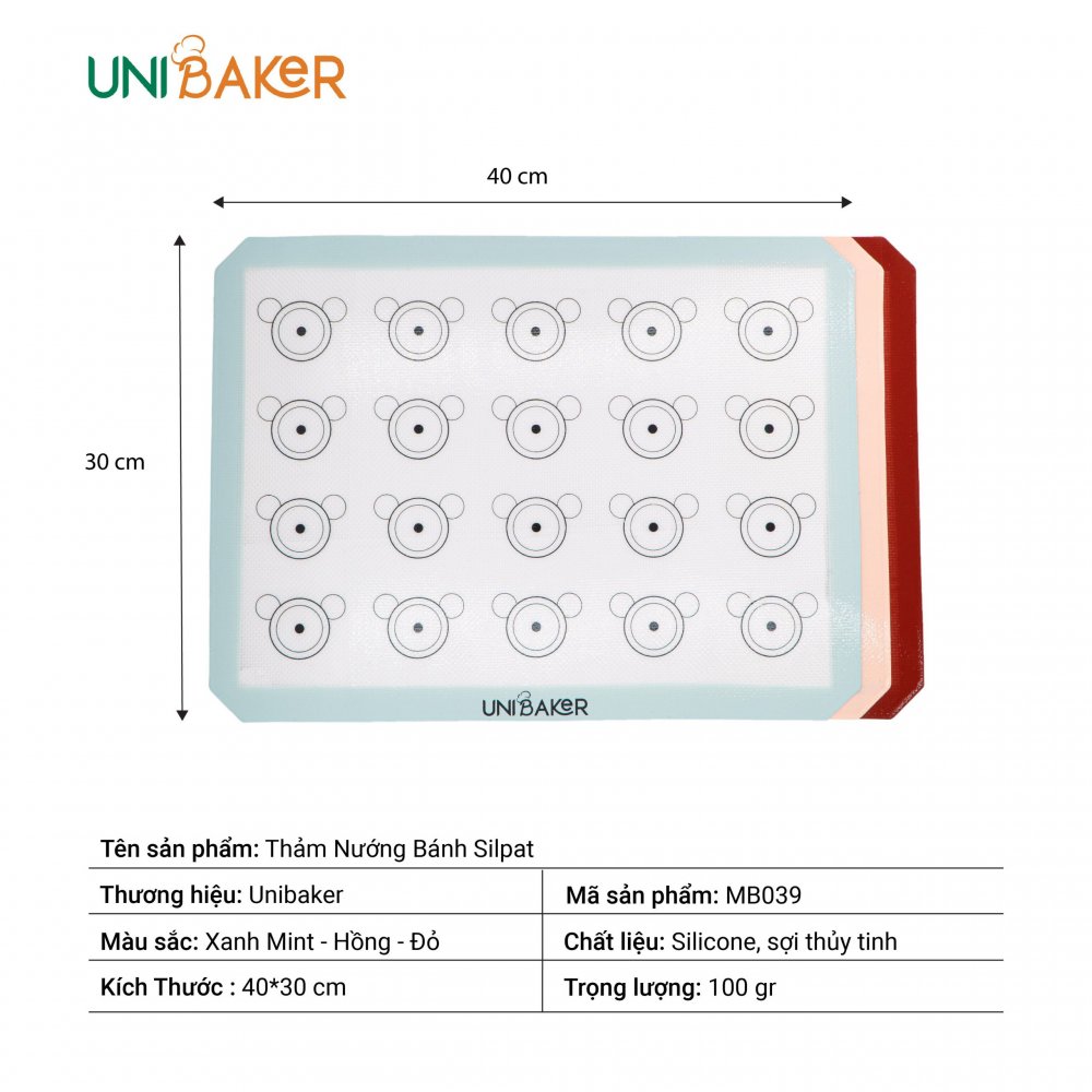 Baking Macaron /  Silpat Uni MB039