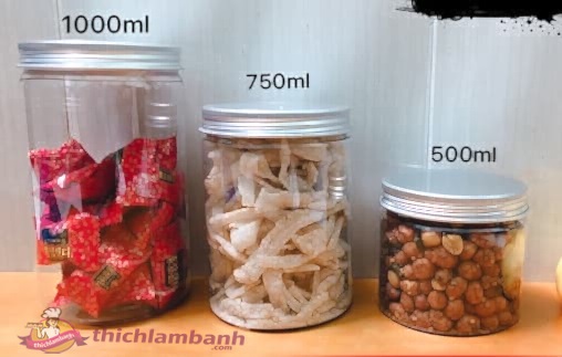 Hủ Nhựa nắp nhôm