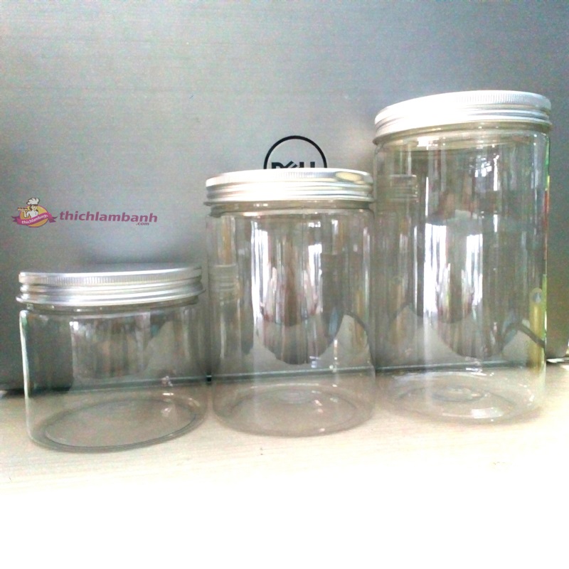 Hủ Nhựa nắp nhôm