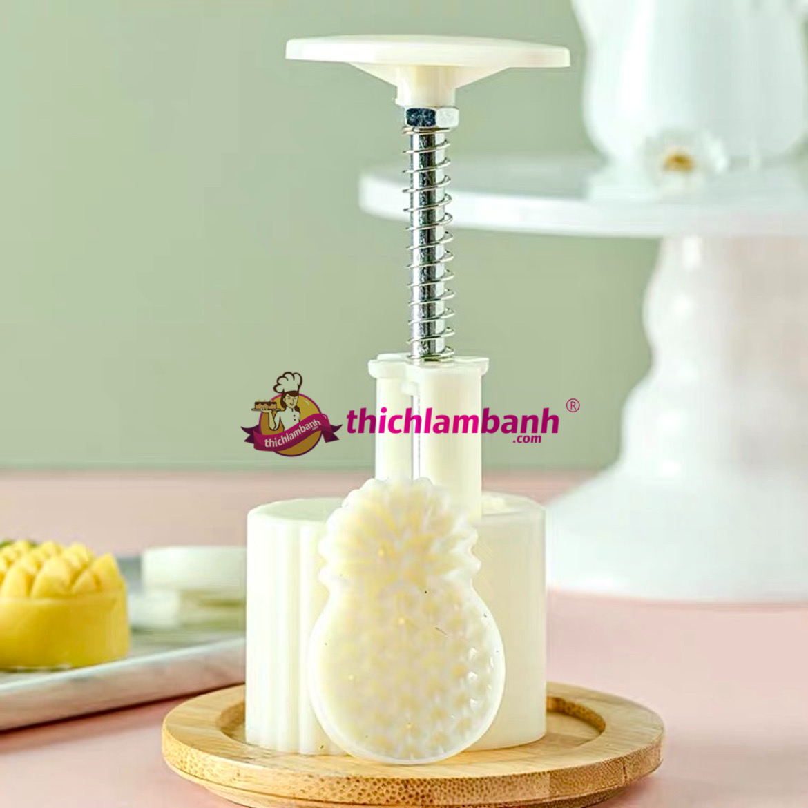 Khuôn lò xo bánh dứa 4 mặt 50gr