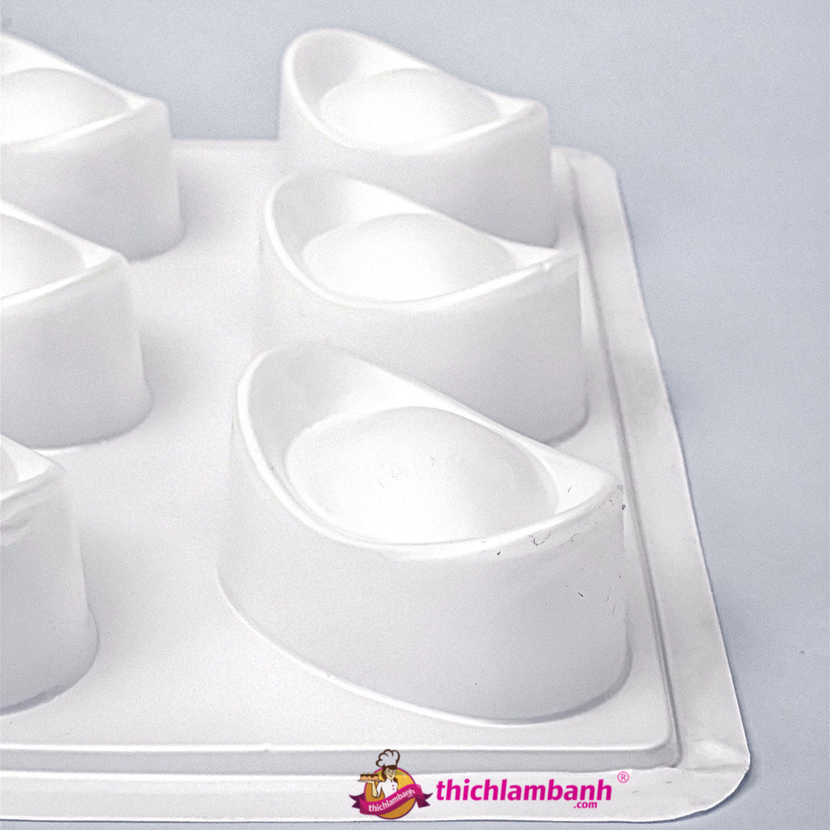 Khuôn nhựa trắng rau câu 9 thỏi vàng