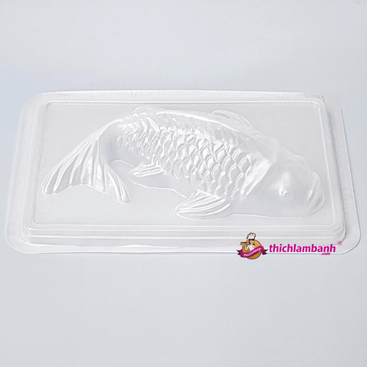 Khuôn nhựa trắng rau câu cá chép lớn