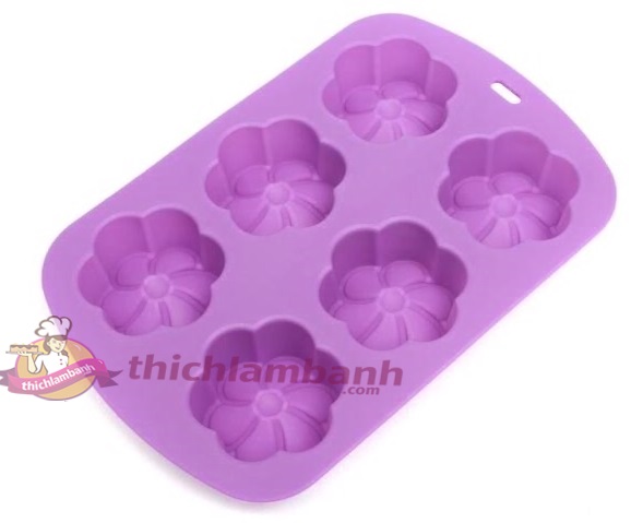 Khuôn silicon 6 Hoa Sứ