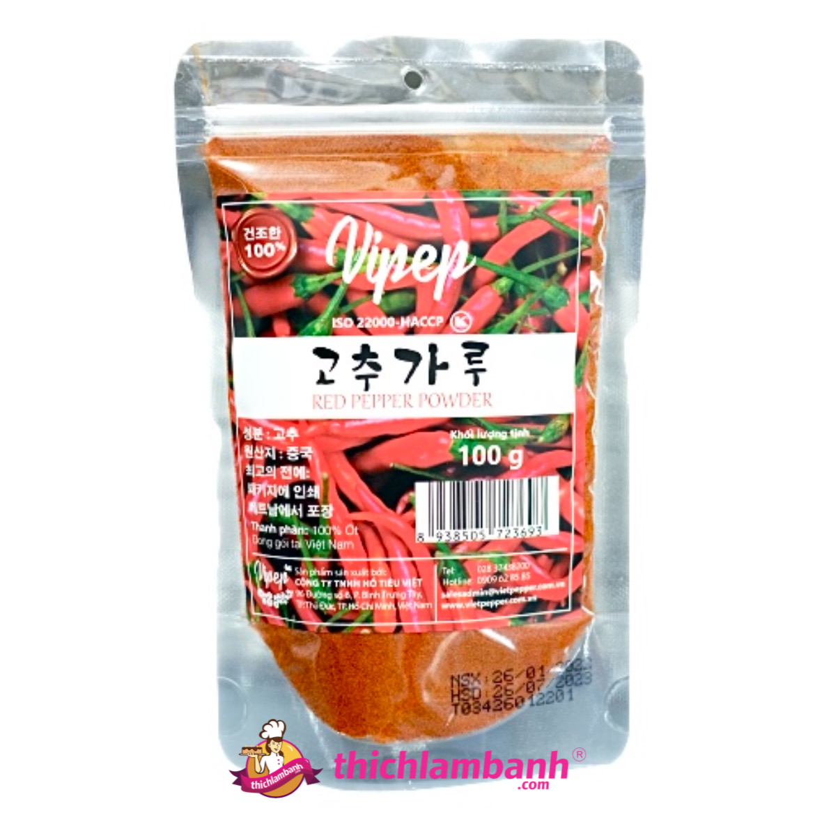 Bột Ớt Vipep 100gr