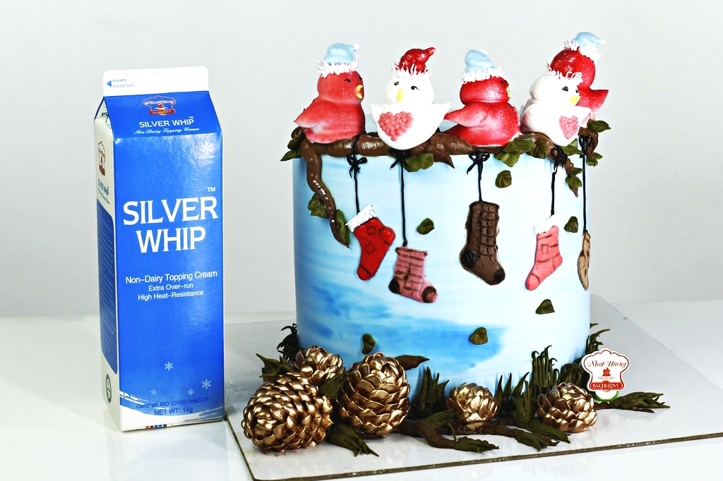 Kem Trang Trí Bánh Topping Silver Whip (Đỉnh Bạc)