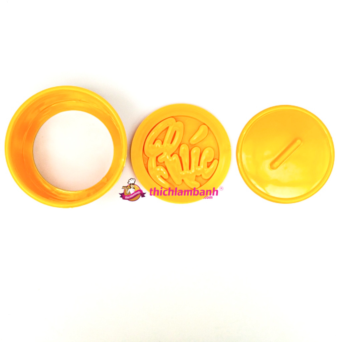 Khuôn nhấn xôi tròn chữ Phúc 10cm