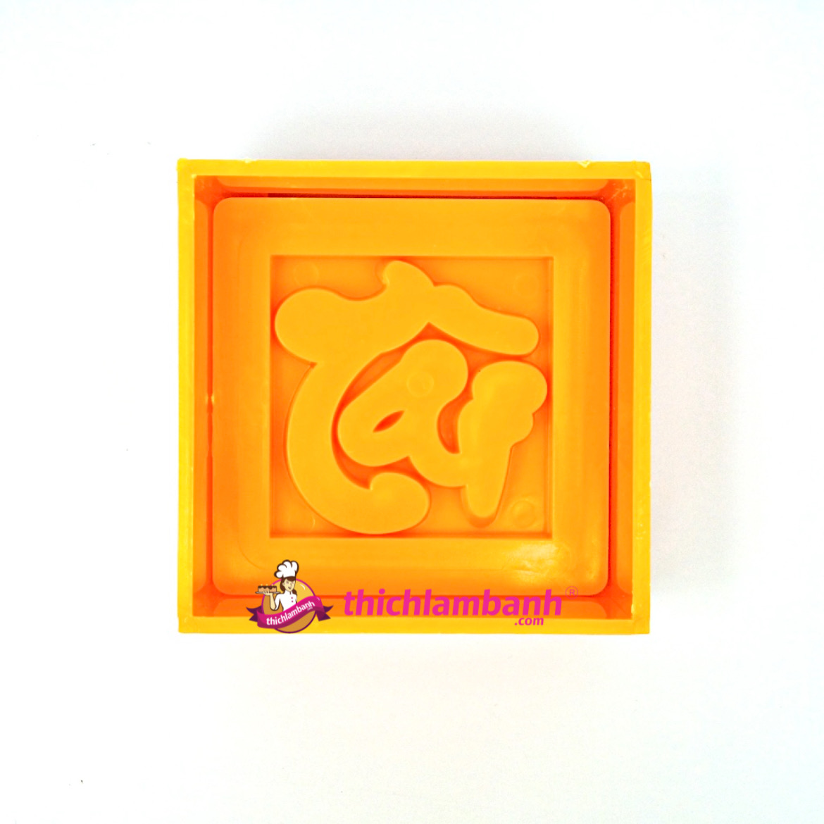 Khuôn nhấn xôi vuông chữ Tài 8cm