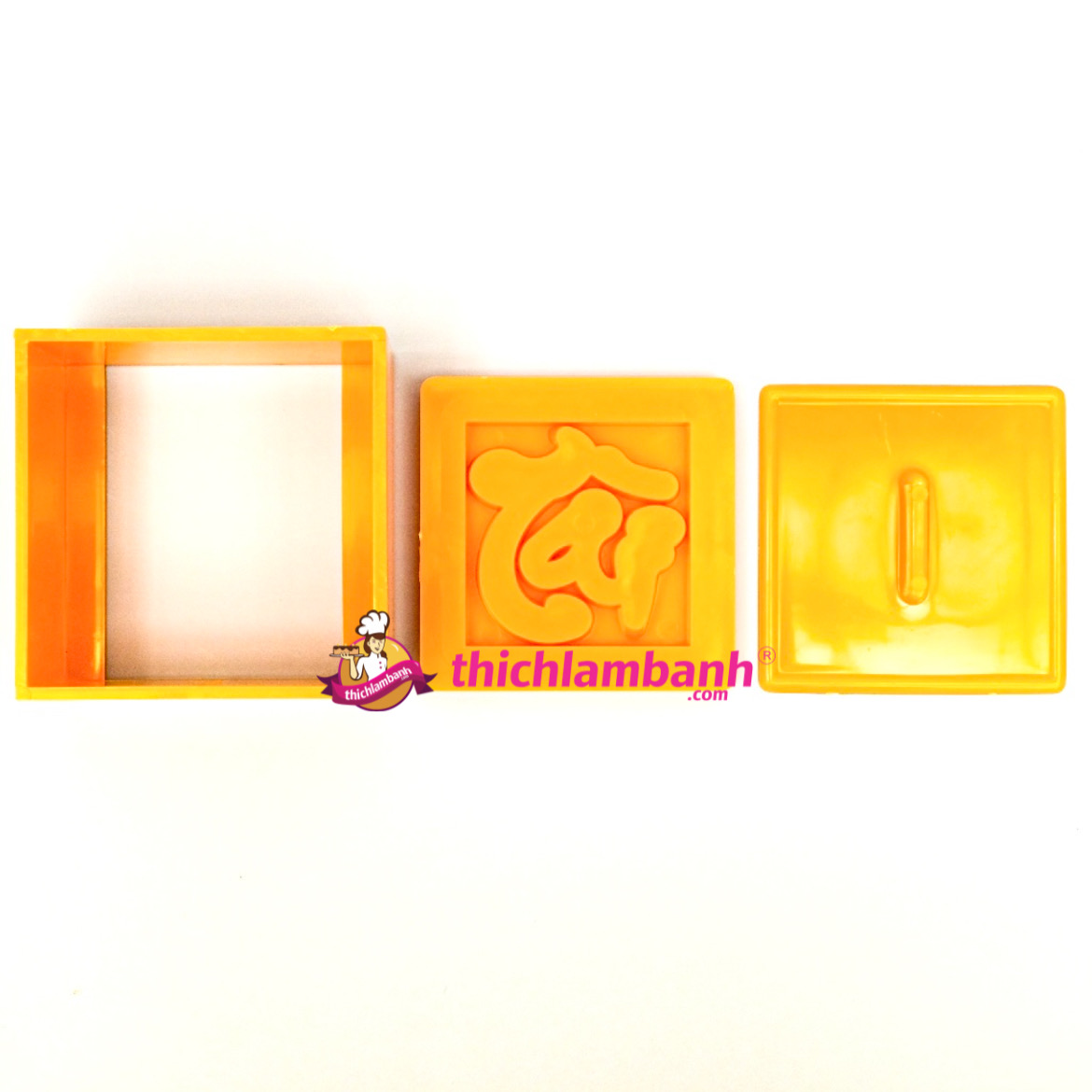 Khuôn nhấn xôi vuông chữ Tài 8cm