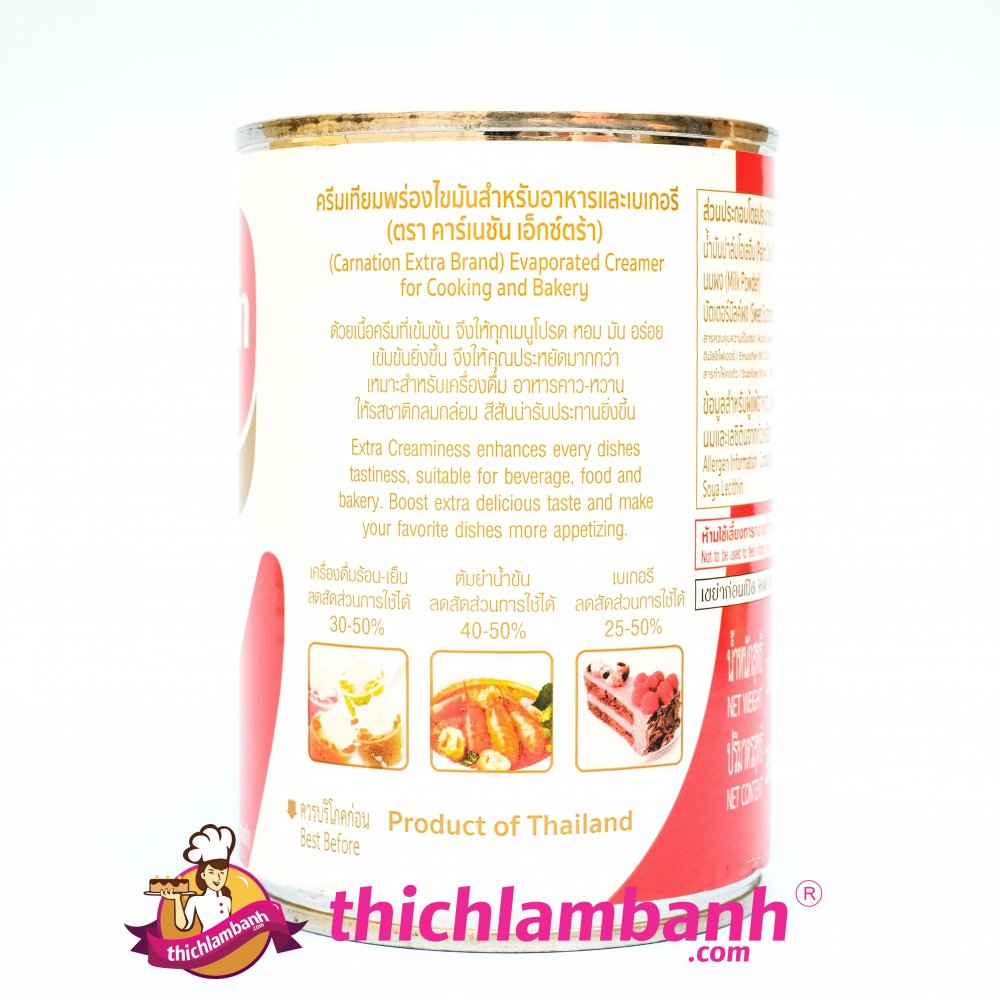 Sữa Tươi Béo Carnation (sữa 3 bông)Thái Lan 385g