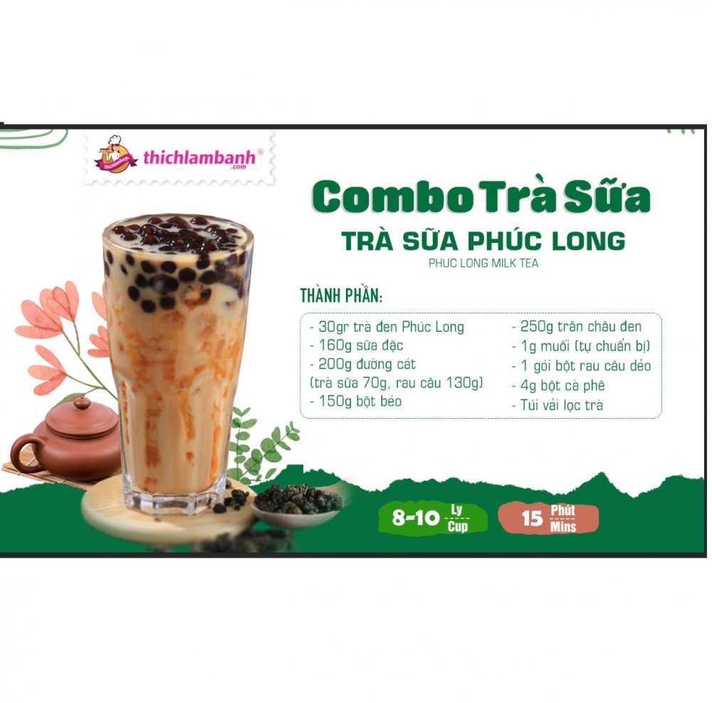 Combo Trà Sữa Phúc Long
