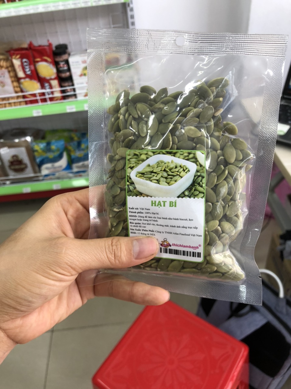 Hạt bí tách vỏ