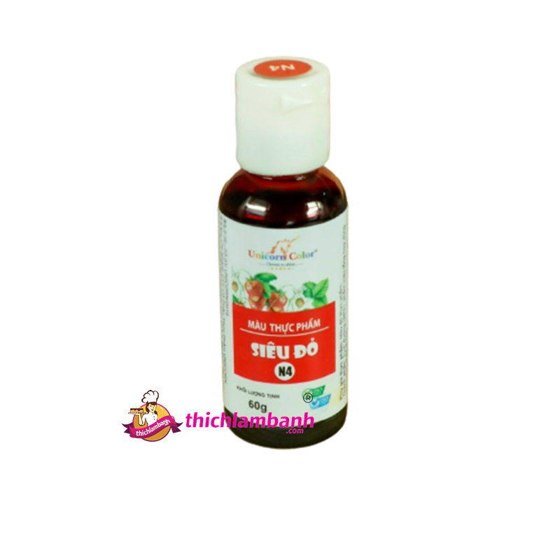 Màu siro Unicorn 60G - màu thực phẩm làm bánh