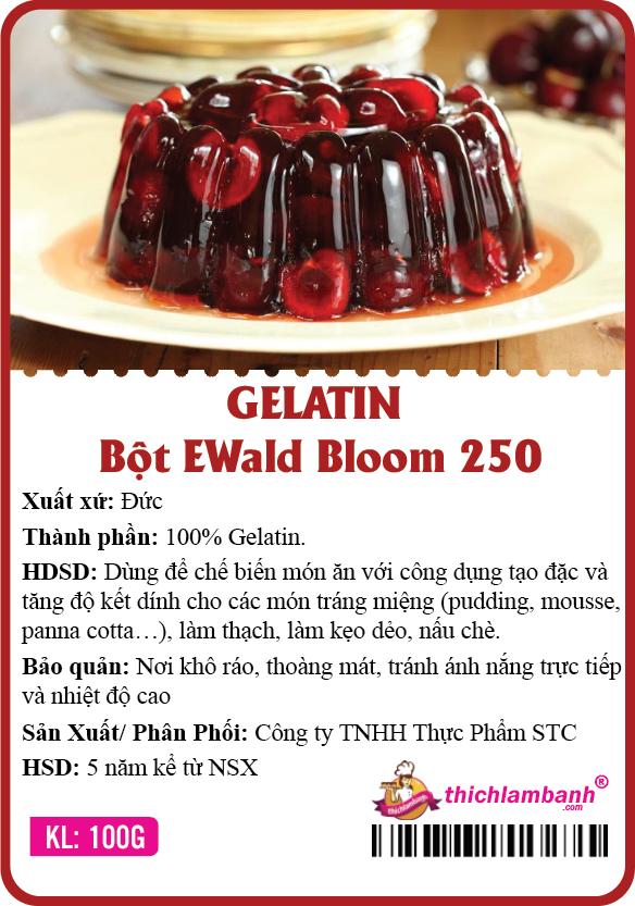 Gelatin bột A250 Bloom