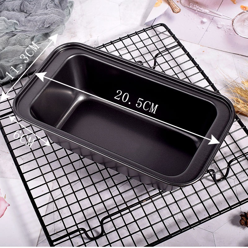 Khuôn loaf chống dính mẫu to, màu đen (25,4*12,8*6cm)
