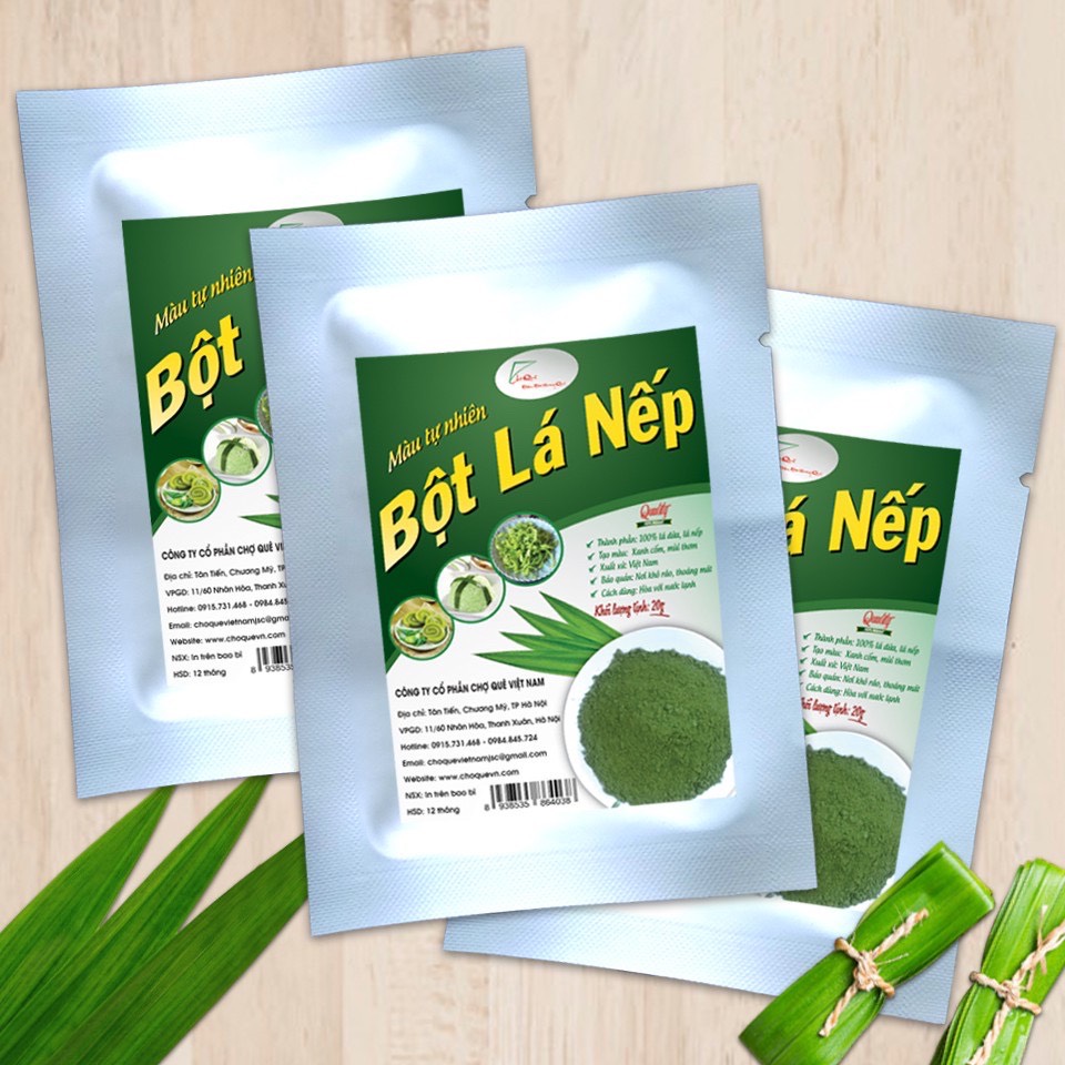 Lá Dứa / Lá Nếp - Bột Tạo Màu Thực Phẩm Tự Nhiên gói 20G