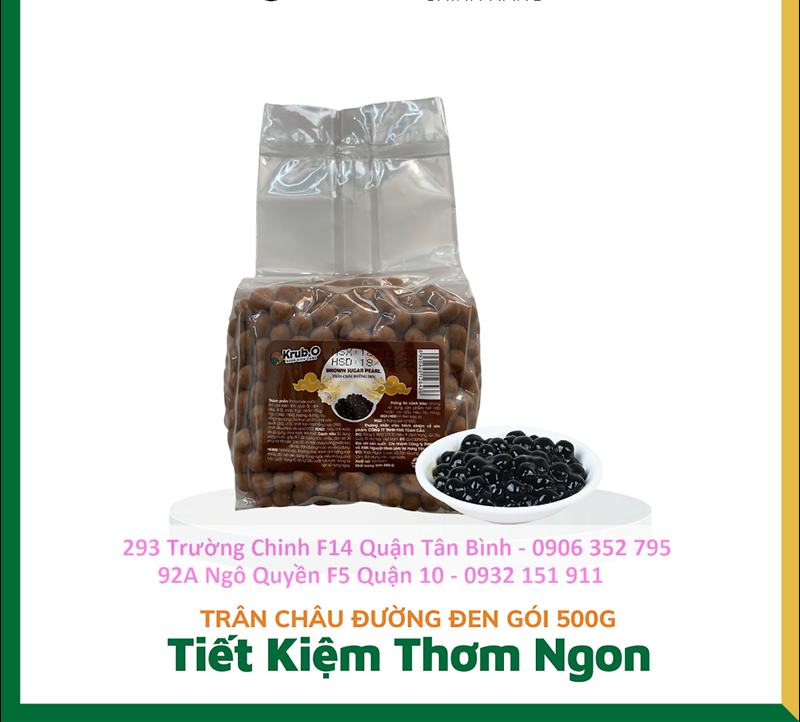 Trân Châu Đường Đen Krub.O 500g