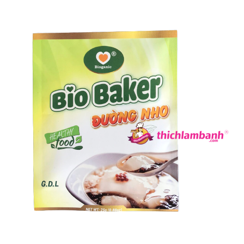 Đường nho Pháp Bio Baker 25G làm tàu phớ, đậu hũ