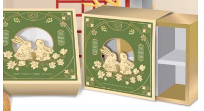 Hộp trung thu - KIM NGUYỆT 4 bánh size 150- 250 gr